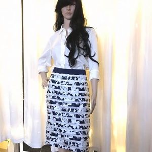 Ann Taylor Floral Pencil Skirt